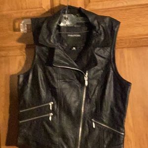 Pu leather vest size med